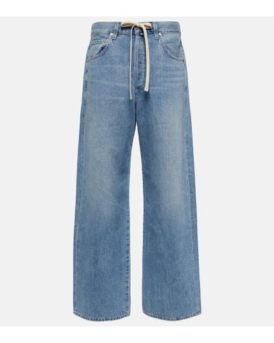 Citizens of Humanity Low-Rise Wide-Leg Jeans Brynn - Blau