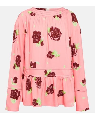 Marni Top con stampa floreale - Rosa