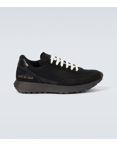 Common Projects Baskets Track Classic en daim - Noir