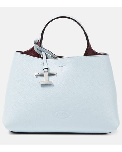 Tod's T Timeless Micro Leather Crossbody Bag - Blue