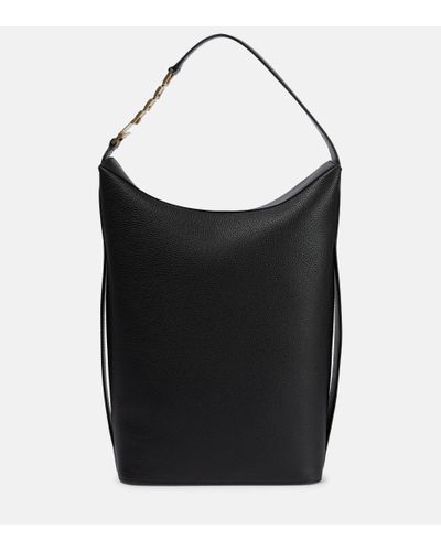 Victoria Beckham Chain Leather Shoulder Bag - Black