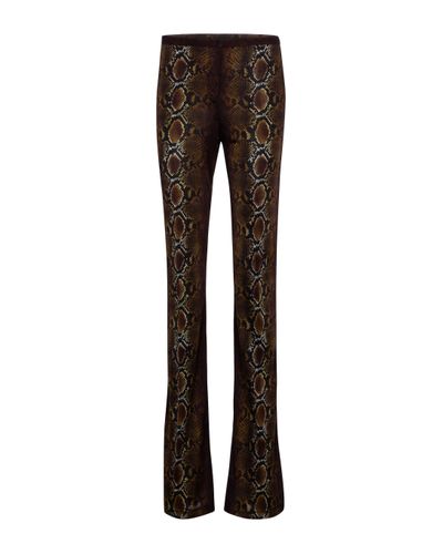 Versace Bedruckte Hose aus Jersey - Mehrfarbig