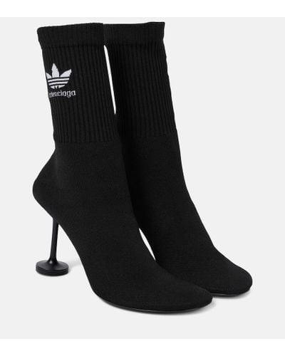 Balenciaga X Adidas Ankle Boots - Schwarz