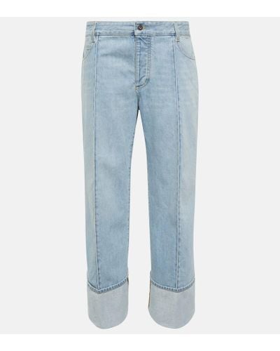 Bottega Veneta Mid-rise Curved Jeans - Blue