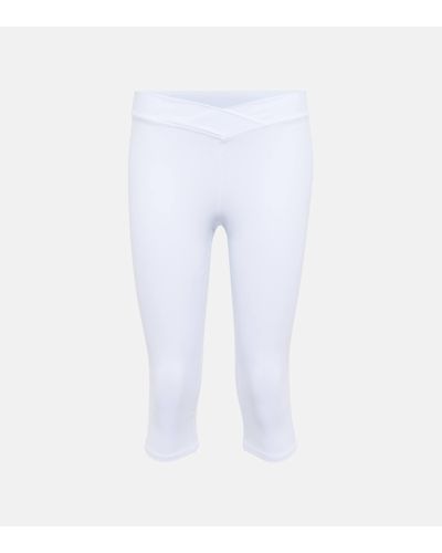 Alo Yoga Airbrush Crop leggings - White
