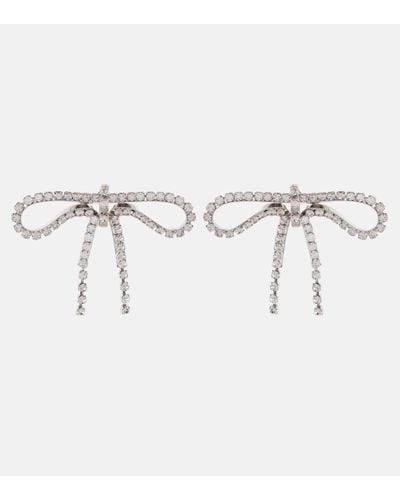 Balenciaga Archive Ribbon Embellished Earrings - Metallic