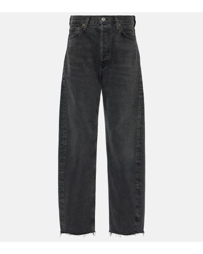 Agolde High-Rise-Jeans - Grau