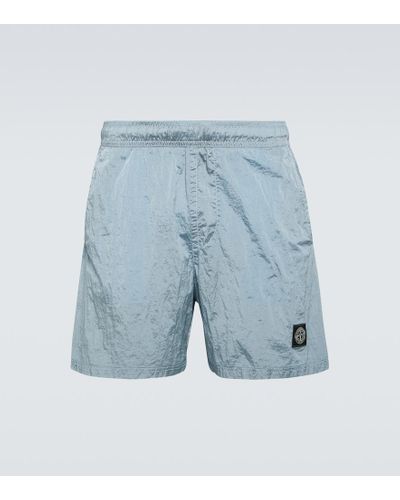 Stone Island Shorts in Nylon Metal - Blu