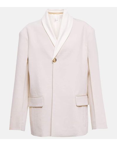 The Row Jeanette Virgin Wool And Silk Blazer - Pink