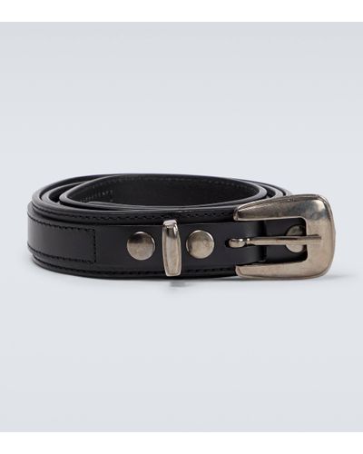 Lemaire Leather Belt - Black