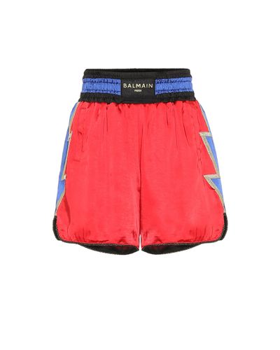 PUMA X Balmain shorts de boxeo - Rojo