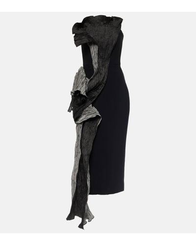 Maticevski Robe longue bustier Waller - Noir
