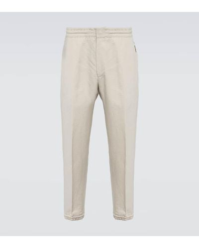 Berluti Pantalones slim de lino - Neutro