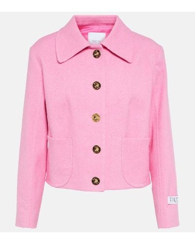 Patou Giacca in tweed - Rosa