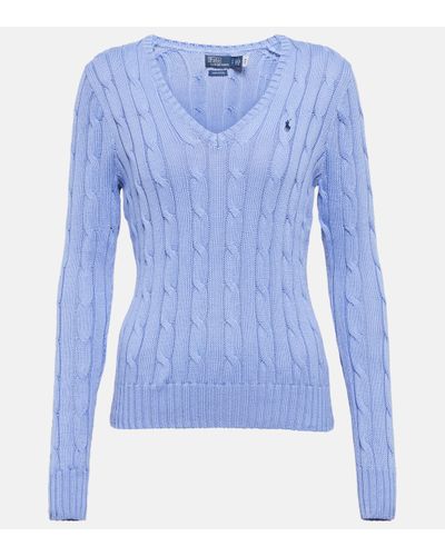 Ralph Lauren Cable-knit Cotton Jumper - Blue