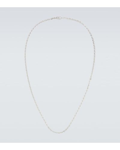 Tom Wood Collar Anker de cadena de plata de ley - Blanco