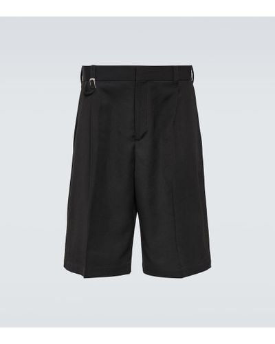 Jacquemus Le Short Melo Wool Bermuda Shorts - Black