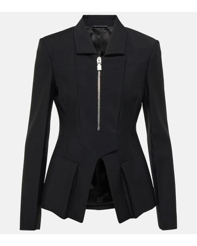 Givenchy Jacke aus Wolle und Mohair - Schwarz
