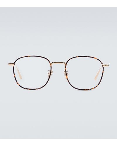Dior Diorblacksuito S2u Round-frame Glasses - Metallic