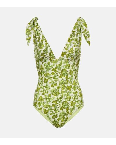 Etro Floral Swimsuit - Green