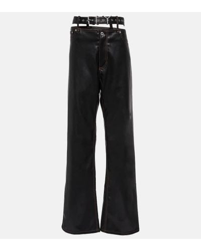 Y. Project Y Belt Wide-leg Pants - Black