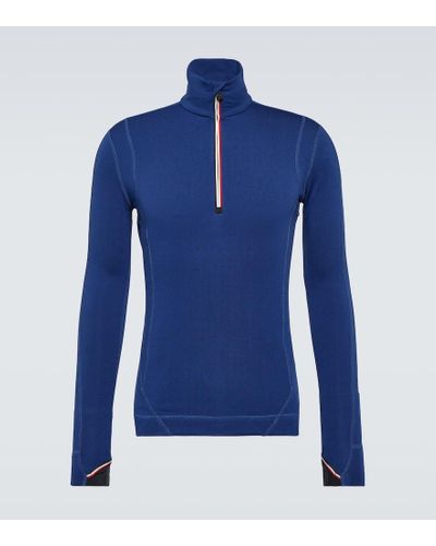 3 MONCLER GRENOBLE Top in jersey - Blu