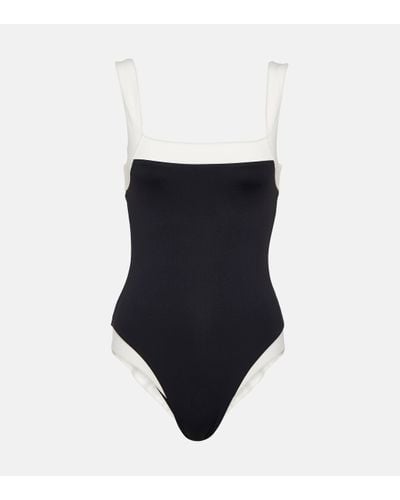 Marysia Swim Bianco Maillot Square Neck Swimsuit - Black