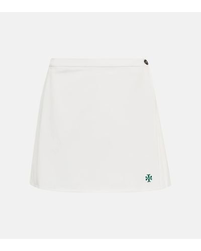 Tory Sport Pleated Tennis Miniskirt - White