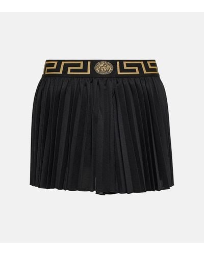 Versace Mini-jupe Greca - Noir
