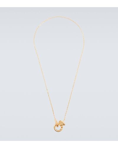 Versace La Medusa Chain Necklace - White