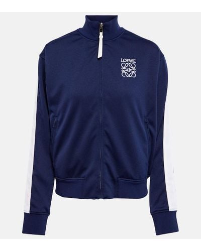 Loewe Tracksuit jacket in technical jersey - Blu