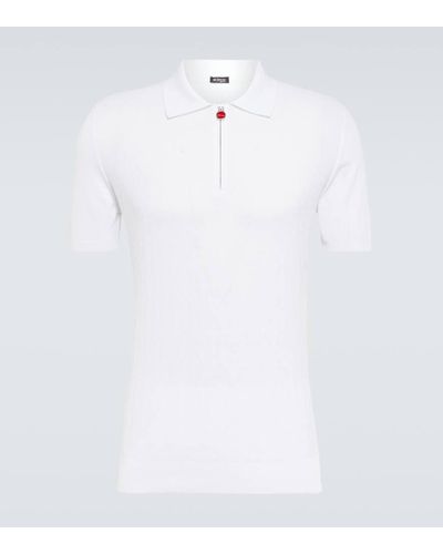 Kiton Diamond Cotton Polo Shirt - White
