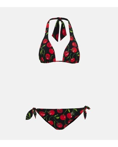 Dolce & Gabbana Bikini imprime - Rouge