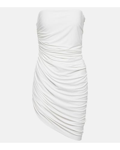 Norma Kamali Diana Asymmetric Minidress - White