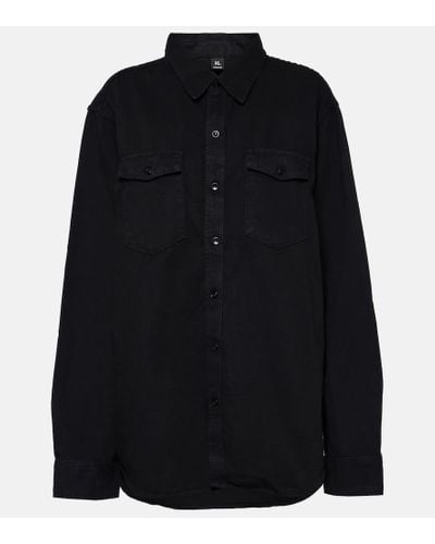 Wardrobe NYC Denim Shirt - Black