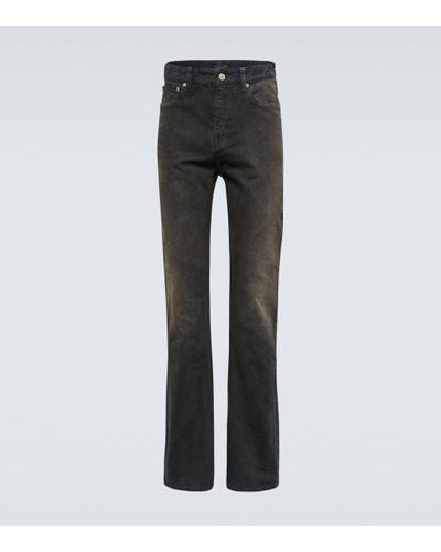 Balenciaga Jean bootcut a taille mi-haute - Gris