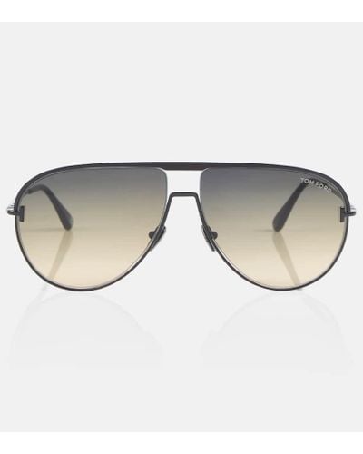Tom Ford Aviator-Sonnenbrille Theo - Braun