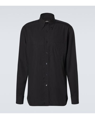 Tom Ford Parachute Oxford Shirt - Black