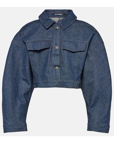 Jacquemus Giacca di jeans cropped De-Nimes Obra - Blu