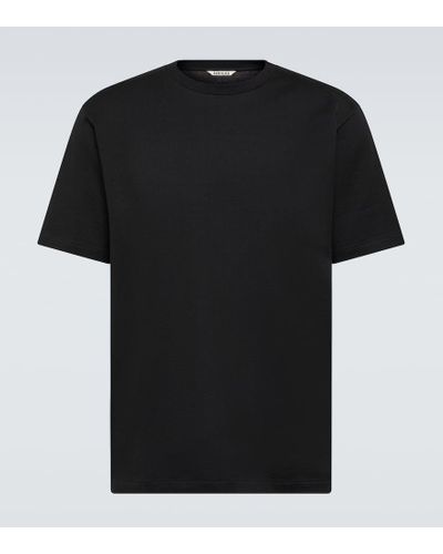 AURALEE Cotton T-shirt - Black