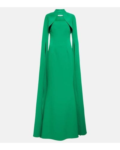 Safiyaa Vestido de fiesta de crepe - Verde