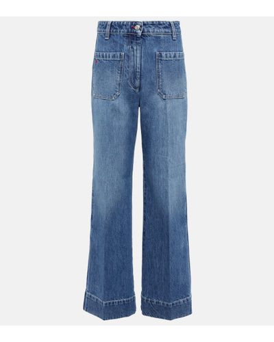 Victoria Beckham Mid-rise Jeans - Blue