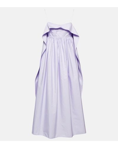 Cecilie Bahnsen Susa Cotton Maxi Dress - Purple