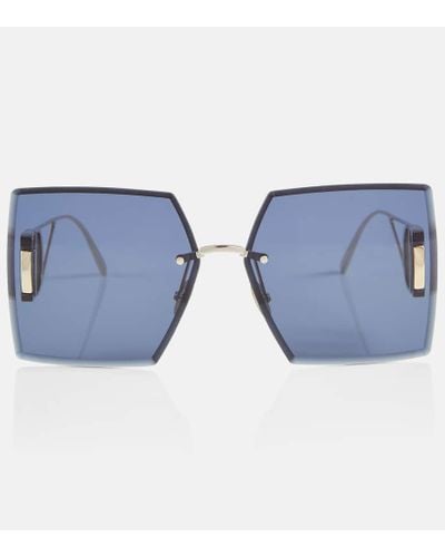 Dior Eckige Sonnenbrille 30Montaigne S7U - Blau