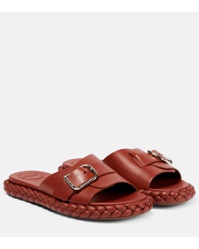 Chloé Leather Sandal - Red
