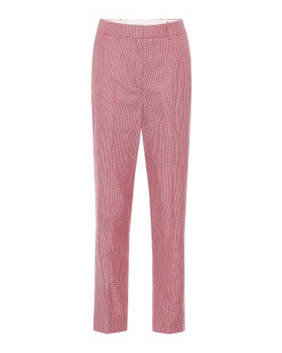 Racil Michael Wool-blend Straight Pants - Pink