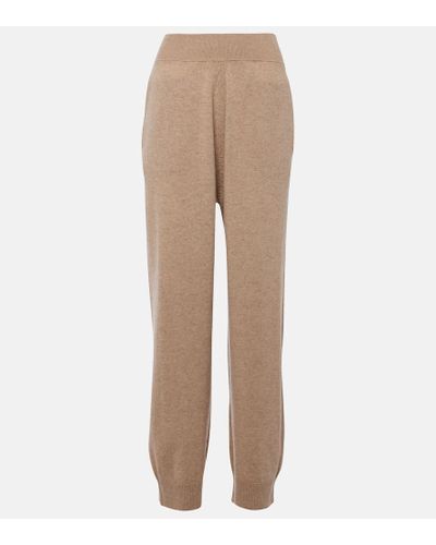 Stella McCartney Pantaloni sportivi in cashmere e lana - Neutro