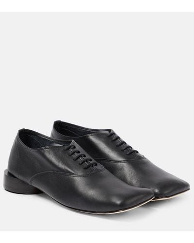 Jacquemus X Repetto Les Zizi Leather Derby Shoes - Black