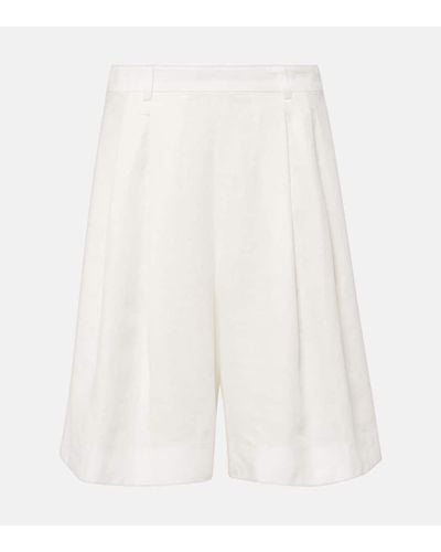 Polo Ralph Lauren Bermuda-Shorts aus Leinen - Weiß