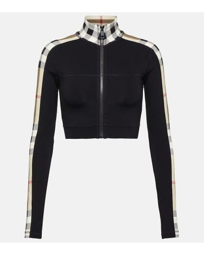 Burberry Chaqueta deportiva Check - Negro